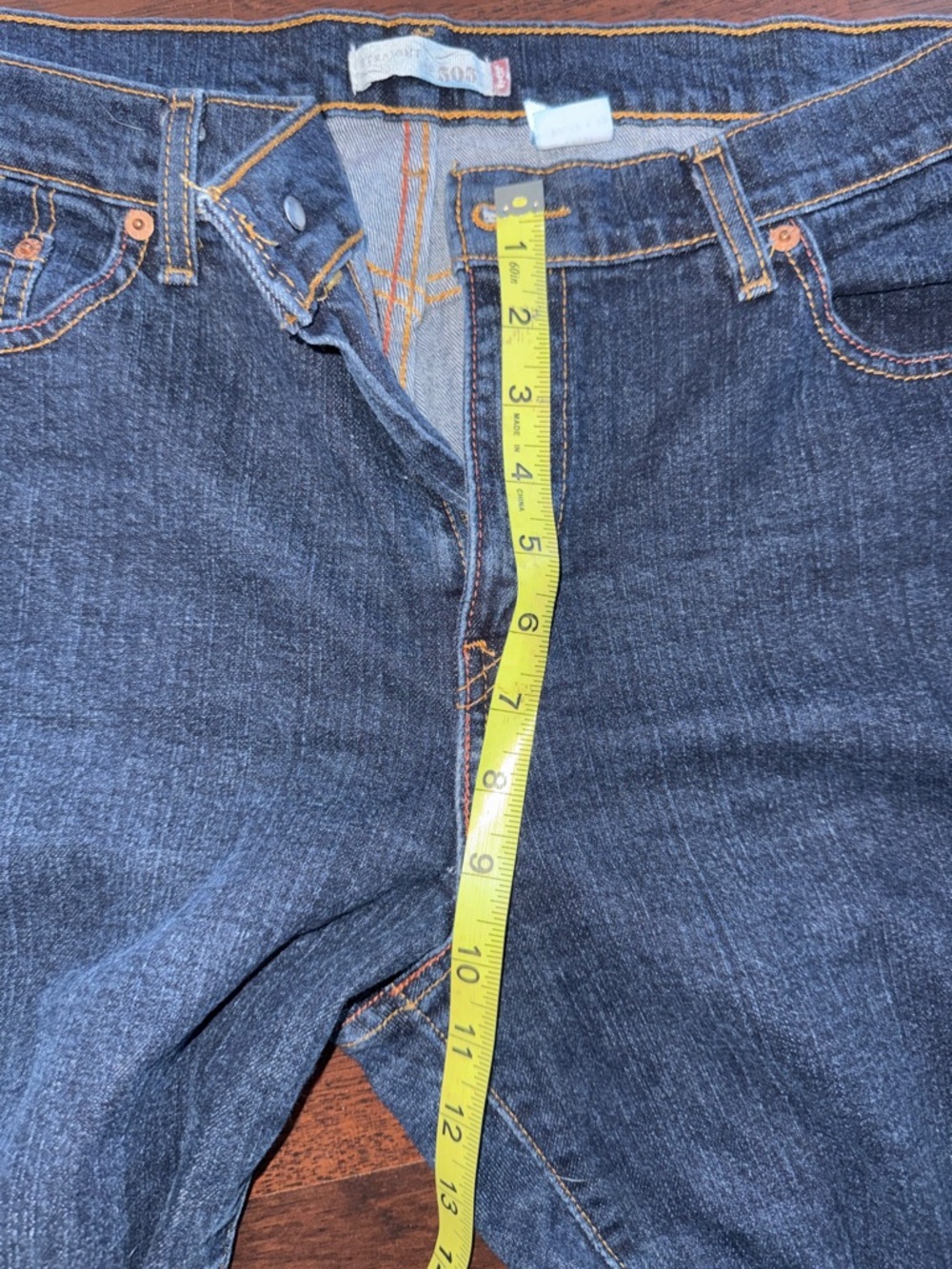 Levi's Jeans Women's 505 Straight Leg Blue Stretch Denim SIZE TAG NOT INCLUDED** - Picture 9 of 9